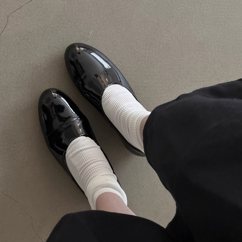 羊皮版~简约风休闲小众设计圆头软皮低跟时尚百搭夏季女浅口单鞋|undefined
