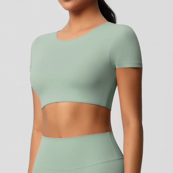 7105 Short Sleeve-Basil Green
