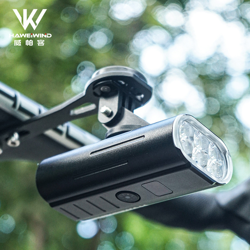 数显骑行装备夜骑自行车灯USB充电铝合金配件公路车山地防水前灯|undefined