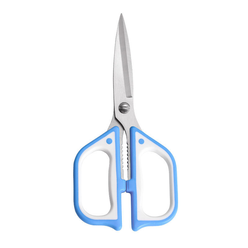 Fábrica al por mayor de acero inoxidable tijeras de hueso de pollo tijeras de oficina puntiagudas tijeras potentes tijeras de cocina multifuncionales para alimentos complementarios tijeras multiusos
