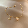 Fashionable trend universal beaded bracelet from pearl, light luxury style, internet celebrity, simple and elegant design