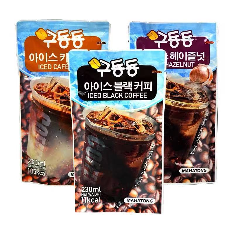 Korean Imported Mahatong Gudongdong Ready-To-Drink Coffee American Black Latte Bagged Coffee Portable Beverage Wholesale