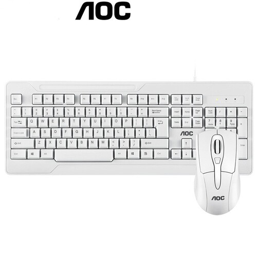 AOC KM110 wired keyboard and mouse set game office home desktop computer notebook business keyboard and mouse