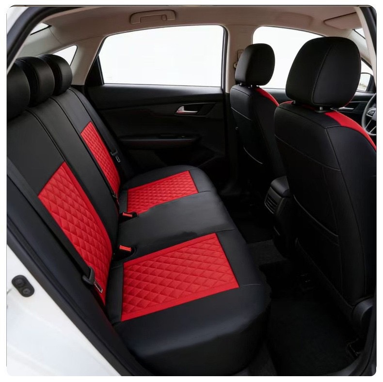 Manufacturer's universal car seat cover 3D horizontal stripe diamond pattern 9-piece set for five seats, suitable for cross-border e-commerce platforms like TEMU and Amazon