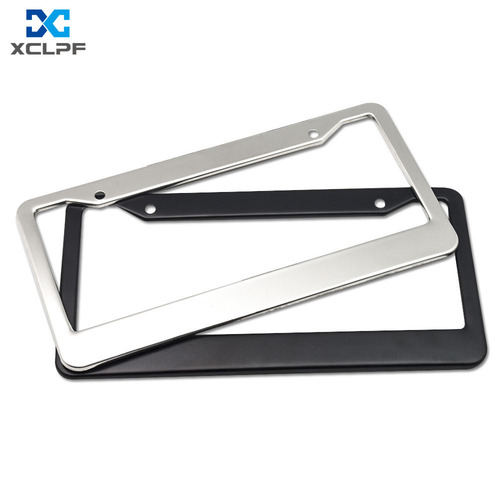 Cross-border American stainless steel license plate frame American car license plate frame universal license plate frame license plate frame license plate holder