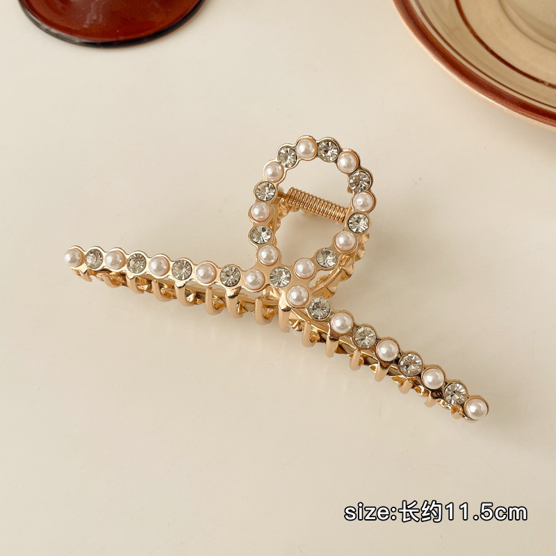 Accesorios para el cabello de pinza de tiburón de acrílico grande de Corea, clip de agarre para el cabello de disco simple, tocado de horquilla de cabeza femenina al por mayor