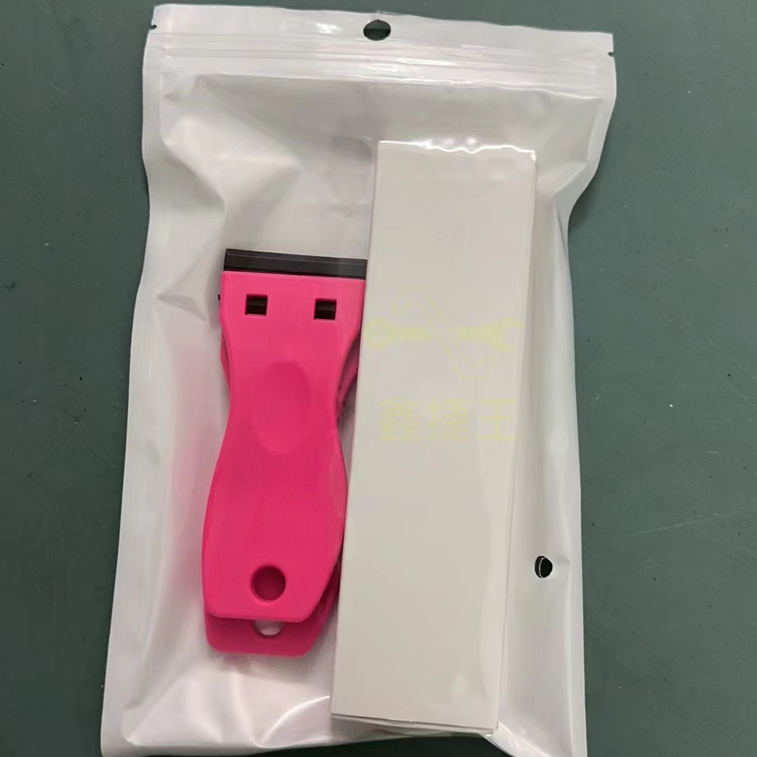국경 간 다기능 청소 작은 삽 블레이드 오염 제거 및 접착제 제거 스크레이퍼 청소 플라스틱 작은 삽 접착제 제거 칼 필름 접착 도구