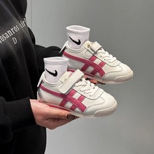 2025新款儿童阿甘鞋男童皮面防水板鞋女童时尚韩版运动鞋休闲单鞋