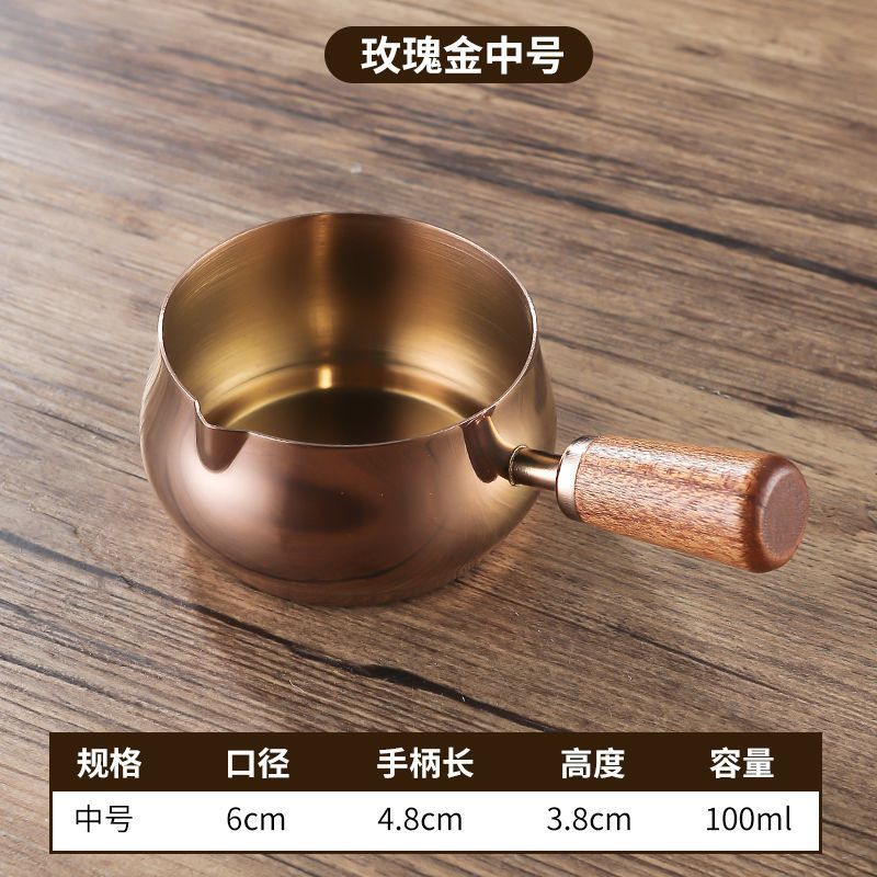304不锈钢酱汁杯西餐牛排酱料杯木柄调料小碗番茄沙拉蘸酱碟子|undefined