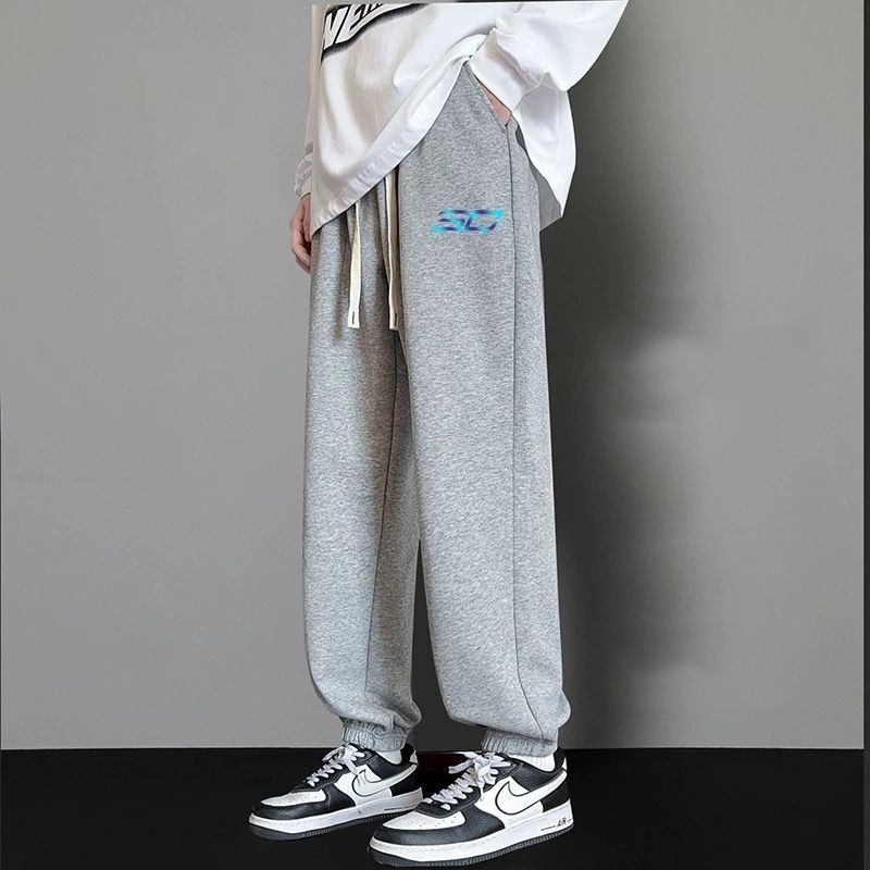 2025 Basketball Sweatpants New Men's Autumn New Youth Student Loose Leggings Sports Casual Nine-Point Pants