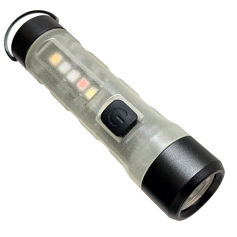 Lintera personalizada M02 actualizada 5050 luz multicolor recargable rojo y azul flash mini luz luminosa de bolsillo