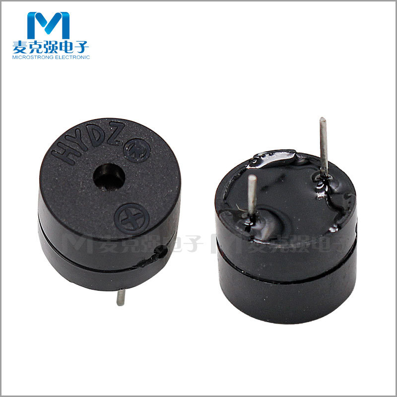 电磁式有源蜂鸣器YHE12-06 尺寸12*9.5MM 6V 有源分体连续声ROHS
