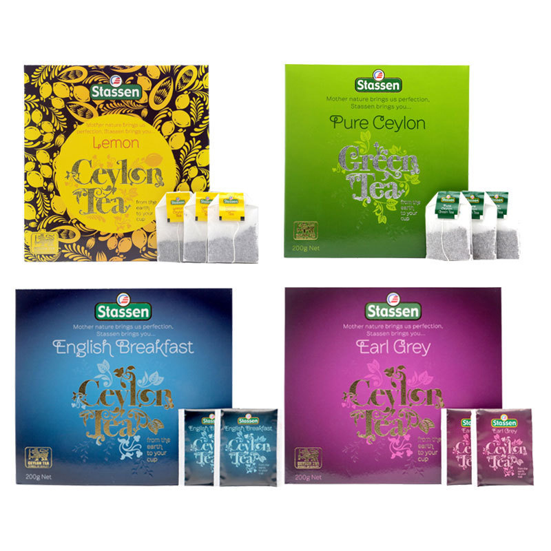 Sidisheng Stassen English Breakfast Earl Black Tea Green Tea Teabag 100 Tea Bag Office Hospitality Tea