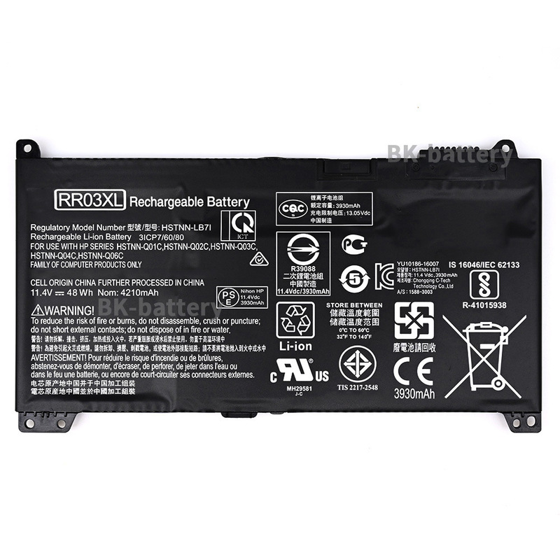 For HP original HSN-Q08C RR03XL war 66 G1 notebook battery 851610-850 For HP original HSN-Q08C RR03XL war 66 G1 notebook battery 851610-850