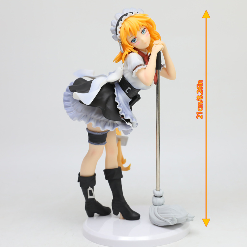 Two-Dimensional Beautiful Girl Girls' Frontline Grg36 Cute Maid Outfit Standing Pose Model Figurine Boxed Figure