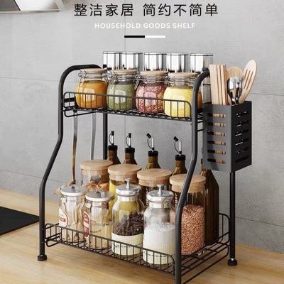 kitchen Spice rack Condiment Bottle Condiments chopsticks Shelf mesa household Shelf Storage Artifact