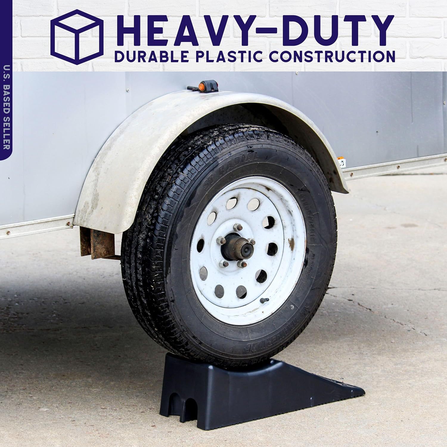 5.5inch Tire Lifters, Trailer Trucks, Rvs, Tire Ramps, Anti-Slip Portable Ramp Stoppers