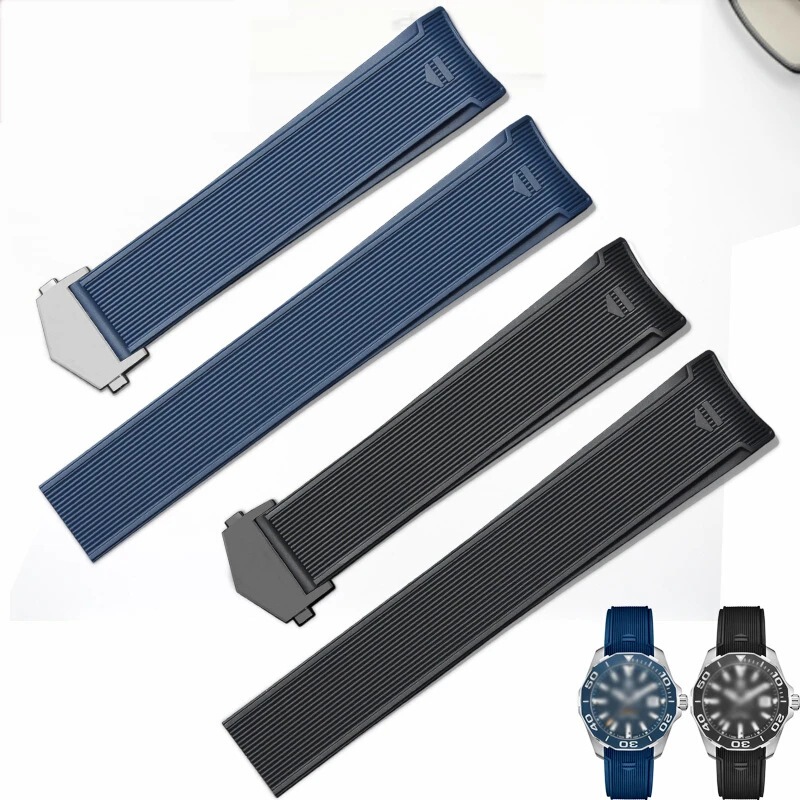 Tiger Hao Y ya unexpectedly dive 300/500 watch band WAY201/WAN211 watch diameter 43 rubber silicone strap 22mm