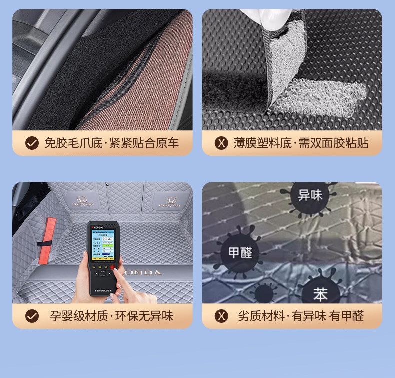 Suitable for 2015-2026 Honda XR-V Binzhi, full coverage trunk mat for Honda XR-V Binzhi
