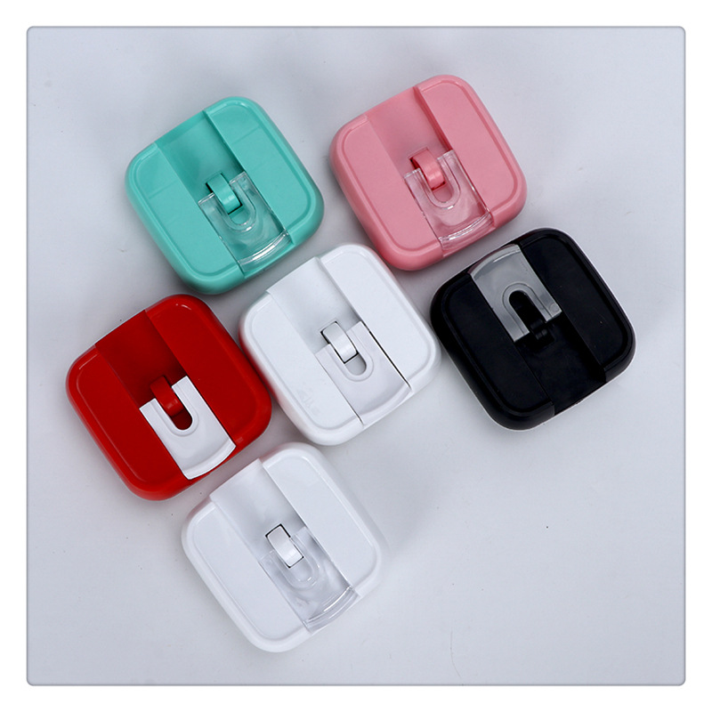 Set di 8 contenitori quadrati per alimenti, contenitori da cucina ermetici in plastica PS senza BPA con chiusure di sicurezza, contenitori trasparenti impilabili_voghion.com