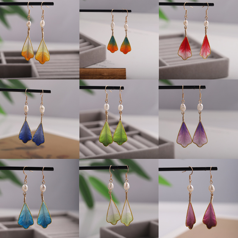 【绒花耳环合集】原创手工925蚕丝绒花耳环中式复古旗袍珍珠耳坠