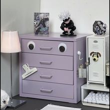 简约钢制组装办公桌上A4文件证件收纳柜桌面多层化妆品抽屉储物柜