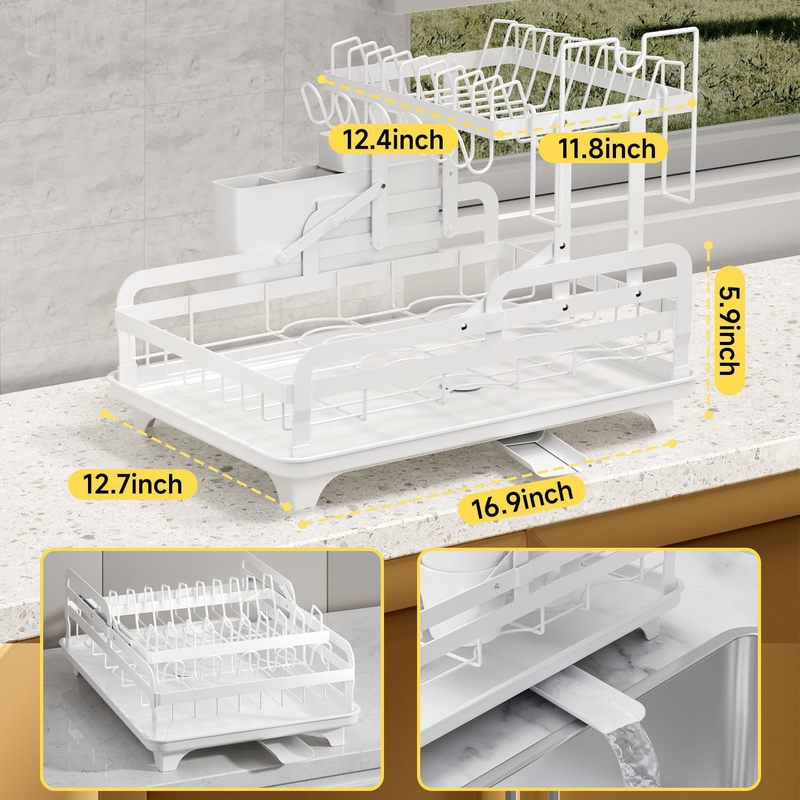 メーカー既製キッチン収納ラック二層食器収納ラックシンク排水ラックナイフ|undefined