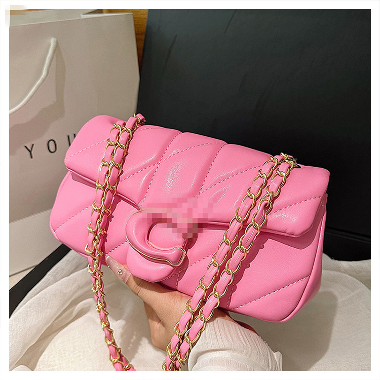 Cross-Border Bags 2025 New Style Quilted Chanel-Style Chain Bag High-End Single Shoulder Crossbody Small Square Bag Cross-Border Bags 2025 New Style Quilted Chanel-Style Chain Bag High-End Single Shoulder Crossbody Small Square Bag