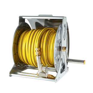 Amazon Stainless Steel Water Pipe Storage Rack Pipe Reel Pipe Reel Artifact Car Wash Watering Flower Water Gun Pipe Winding Rack