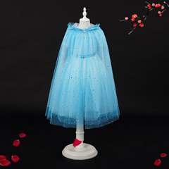 Sparkling Net Gown Elsa Princess Cape Summer New Baby Frozen Anna Sun Protection Performance Mantle