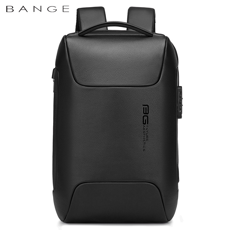 Bange Genuine Leather Business Backpack For Men Waterproof Laptop_voghion.com