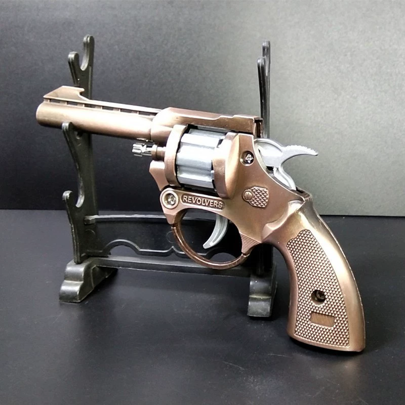 Metal revolver, toy gun for boys, can launch