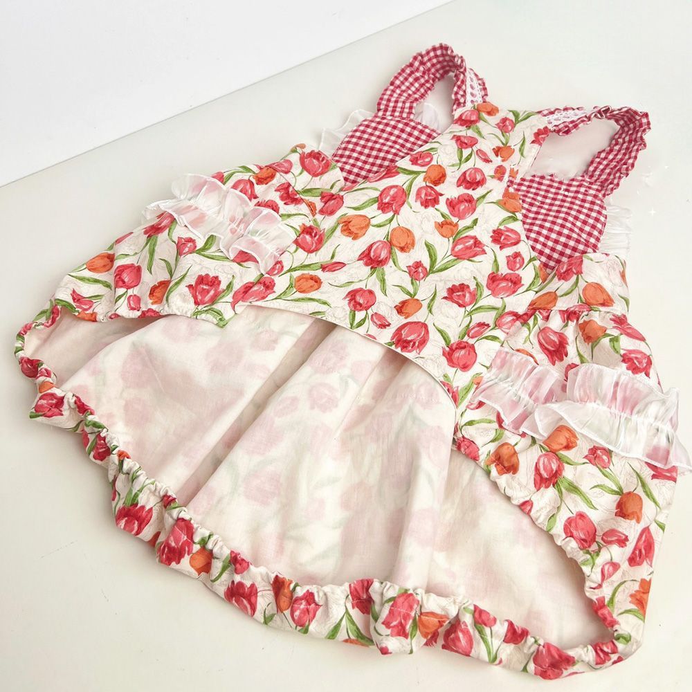 Prinsessklänning för stora hundar retro spetsväst stil kjol_voghion.com