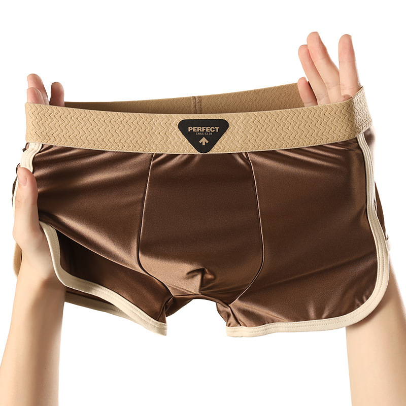 Pantalones interiores de hombre, ropa de hombre de alta calidad, 7A antibacterianos, pantalones cortos de hielo de cuatro cuernos, pantalones interiores de hombre
