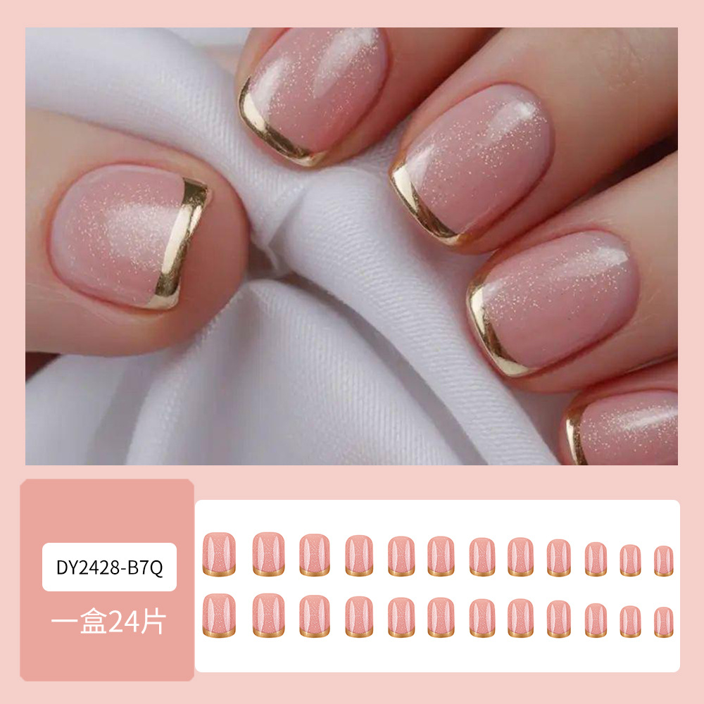 Venta caliente en Europa y América, parche de uñas dulce y fresco con incrustaciones de diamantes, uñas postizas de comercio exterior desmontables, piezas de uñas de uso transfronterizo terminadas image 9