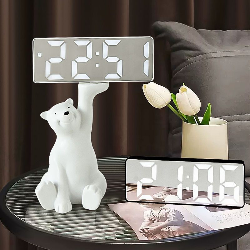 Living Room Bedroom Home Digital Smart Desktop Desk Watch Electronic Clock Desk Clock Small Alarm Clock Clock Ornaments