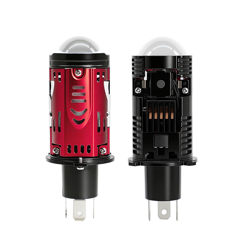 H4 enchufe directo K3 lente de doble luz ojo de pez lente láser LED faro de automóvil luz corta