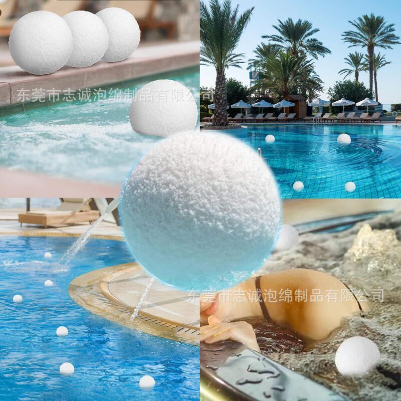 Supply 75mm Swimming Pool Bathtub Suspended Oil-Absorbing Sponge Ball Floating Grease-Absorbing Sponge Sphere Reusable