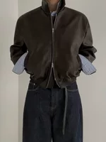 Retro short spring trend jacket, loose fit