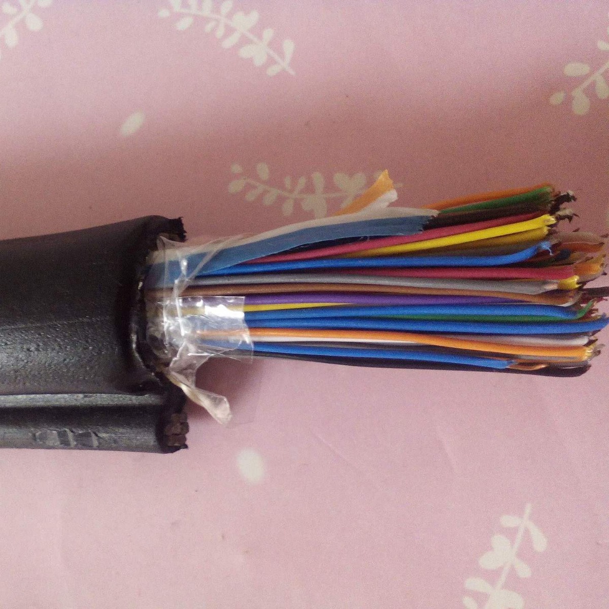 纯铜 HSYV25X2X0.5室内大对数电缆电话线通信电缆HYV25对0.5