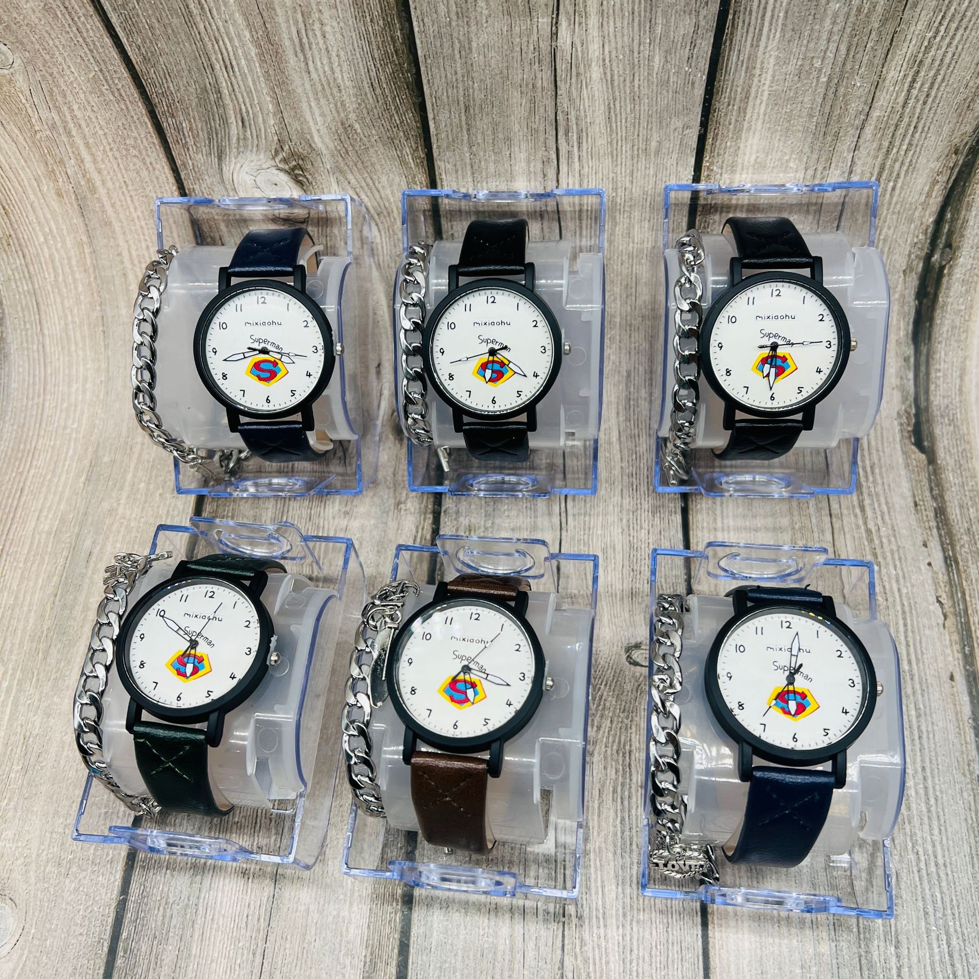 Reloj de cuarzo nuevo reloj electrónico LED coreano simple reloj de estudiante caja de plástico transparente reloj gran cantidad Congyo