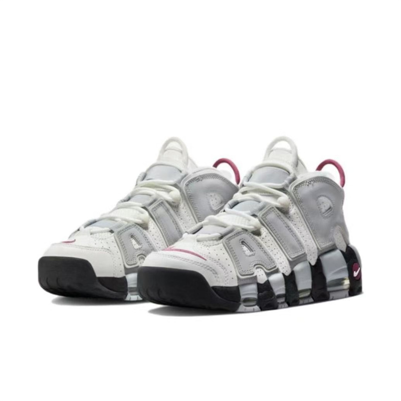 Gran explosión de aire almohadilla de palma completa negro y blanco zapatos de baloncesto de cuero casuales resistentes al desgaste versátiles para hombres y mujeres al aire libre. image 7