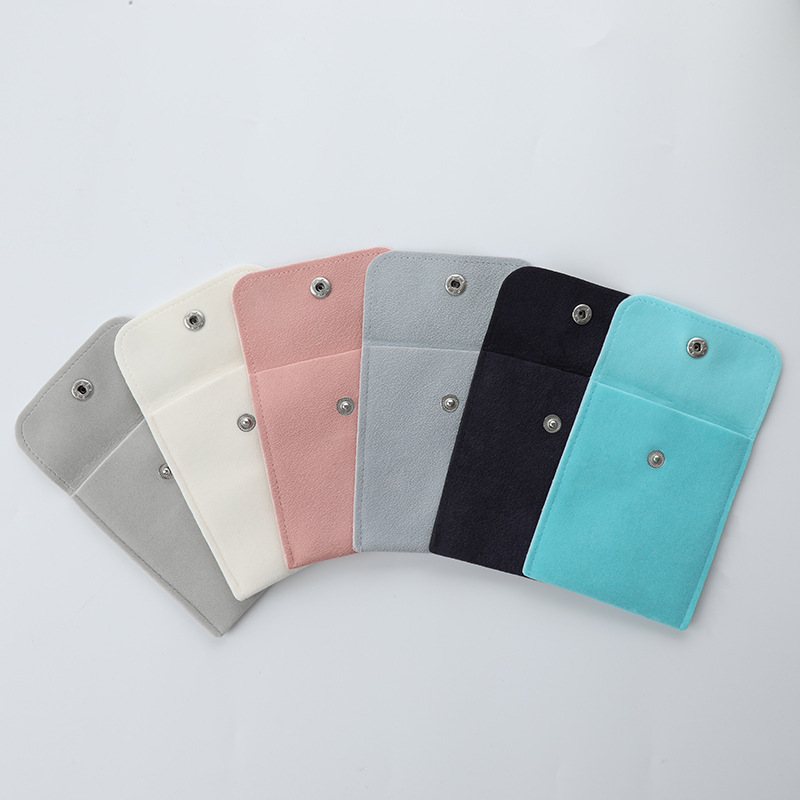 Bolsa de terciopelo de doble cara engrosada de terciopelo bolsa de terciopelo anti-oxidación bolsa de joyería bolsa de almacenamiento de joyas bolsa de joyería al por mayor