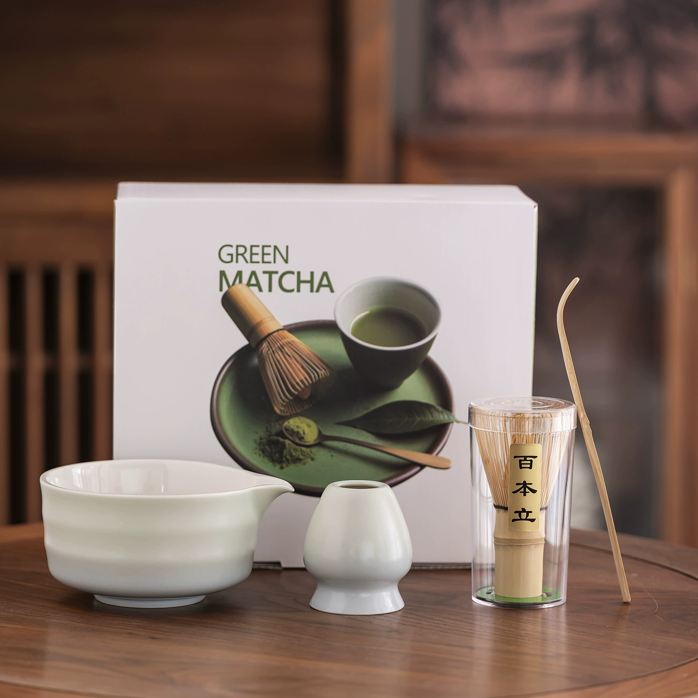 Wavy Ceramic Matcha Tea Set, Chinese-style tea cup and tools kit, multi-style options