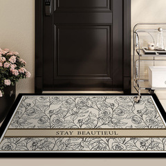Leather Entry Mat PVC Washable, Waterproof, Stain-Resistant, Non-Slip, Anti-Microbial, Adaptable to Door Size, Household Entrance Mat
