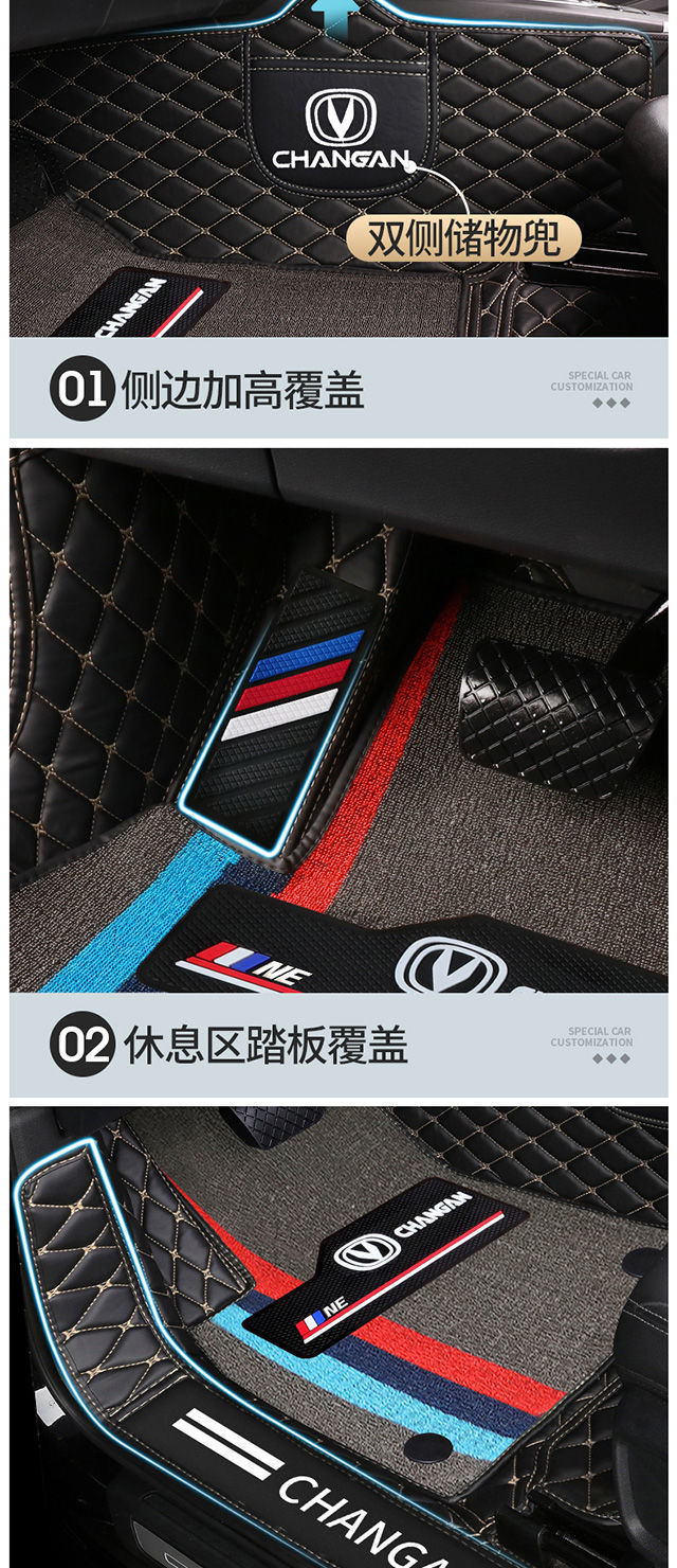 Suitable for Changan cs355575plus15 Yidong dtxt Ruicheng unitkv Yuexiang v3v5v7 car mats