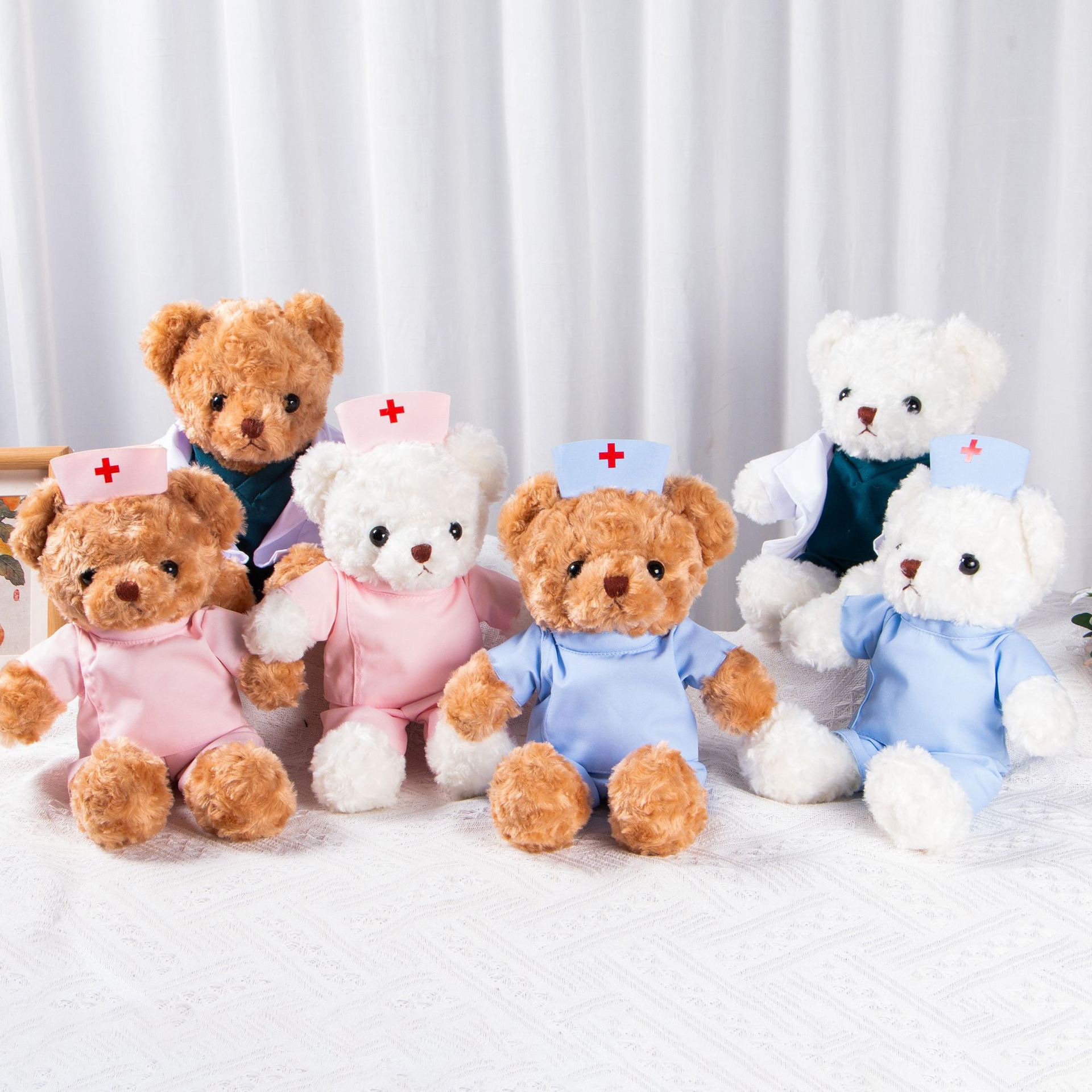 Muñeca de graduación de enfermería de la escuela de belleza médica muñeca ángel de graduación muñeca chaqueta blanca recuerdos de enfermería se pueden imprimir LOGO