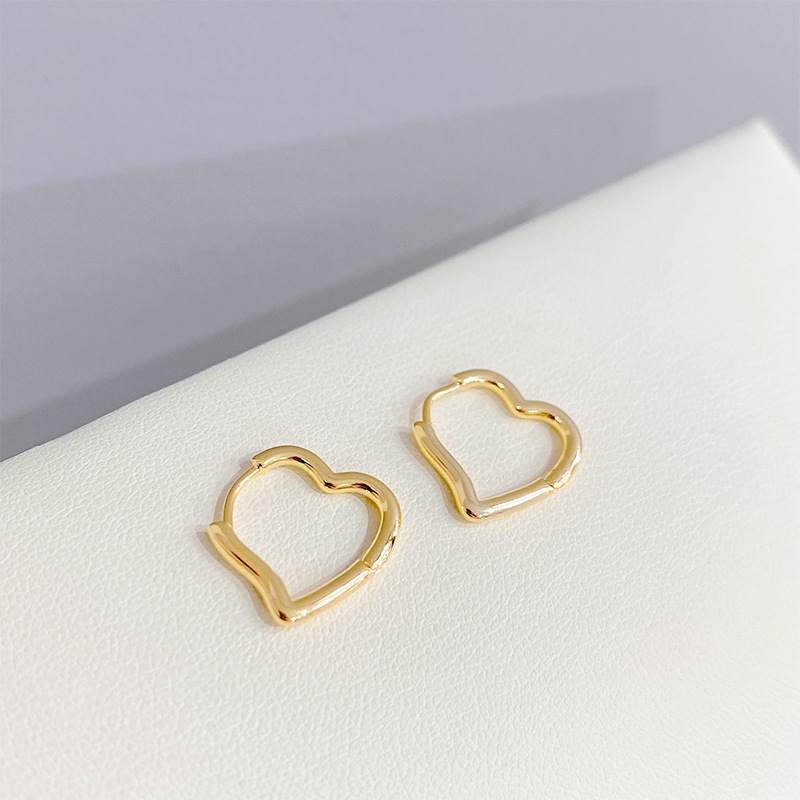 Fashion Heart Shape Alloy Plating Women's Earrings 3 Pairs display picture 4