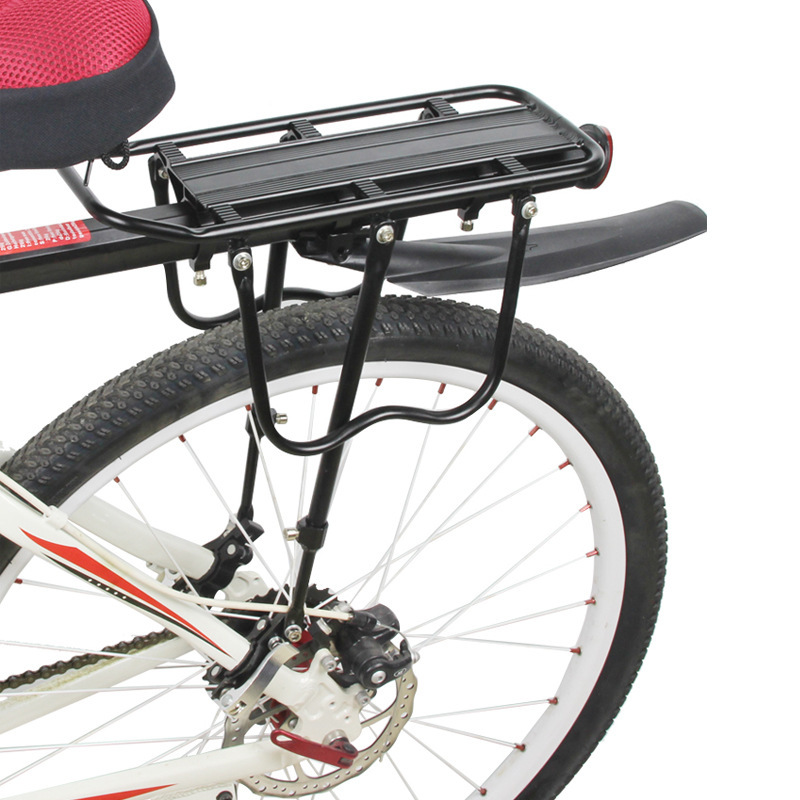 Percha trasera de bicicleta de montaña percha trasera de bicicletas percha de aleación de aluminio percha trasera desmontable rápido percha trasera de carga percha de aluminio para personas