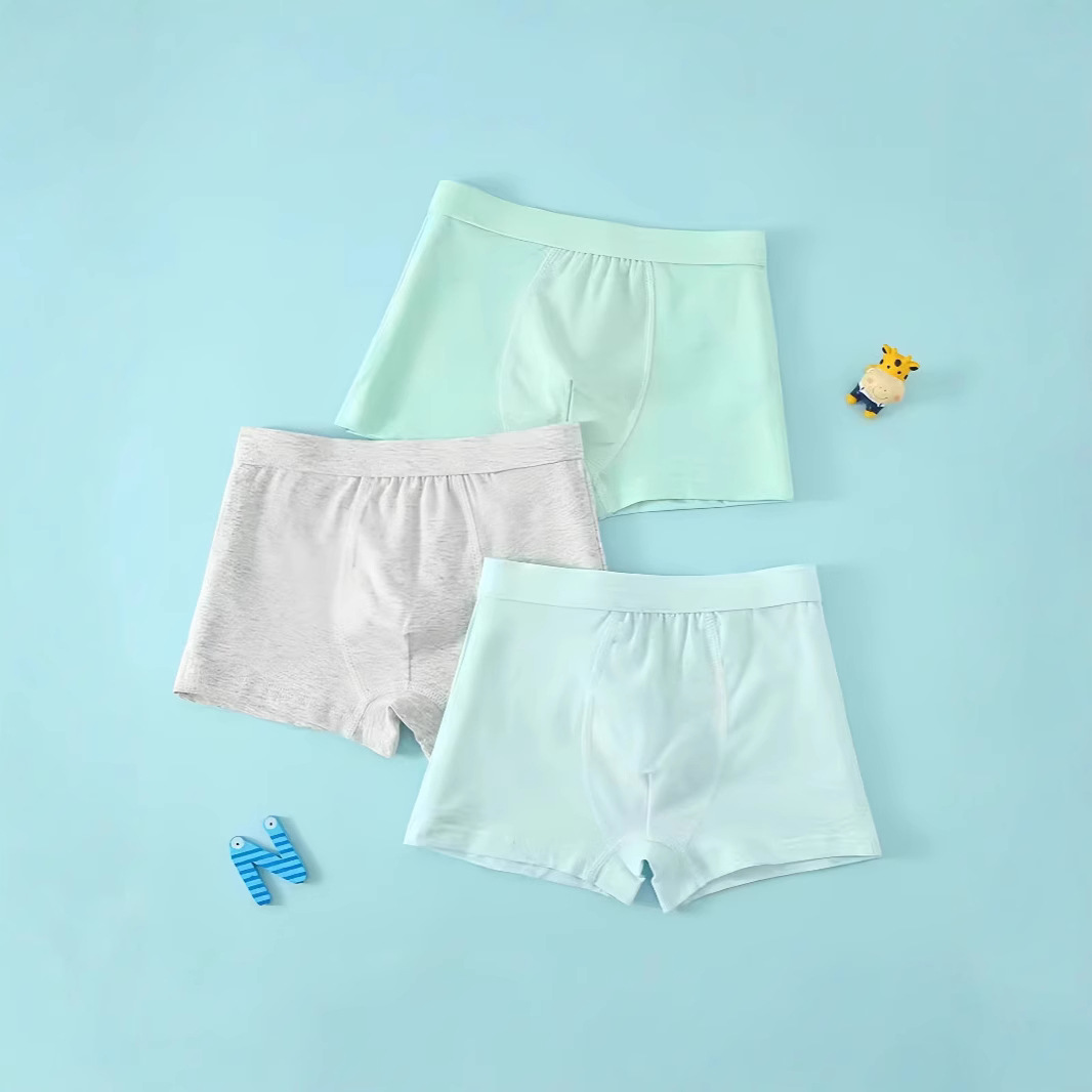 Inner Cool Boy A-Class Children's Underwear Seamless Baby Boxer Briefs Boys' Style 95% Pure Cotton Colored Yarn Shorts Colored Cotton